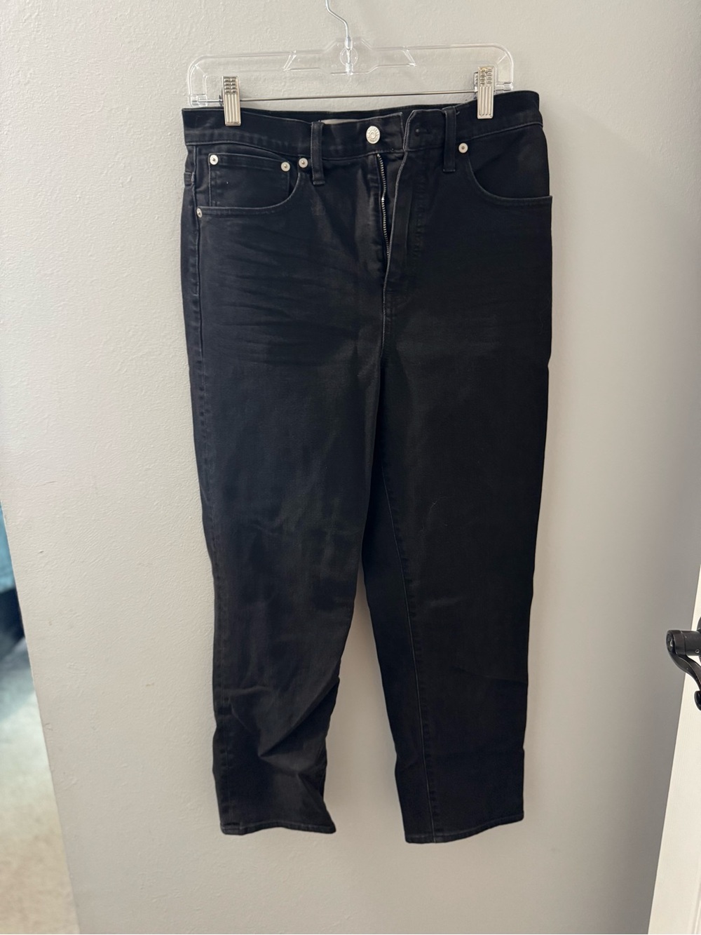 Madewell Classic Straight Jeans Faded Black Size 28